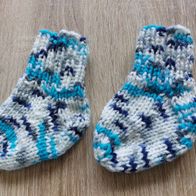 Baby Socken 0 - 3 Monate gestrickt
