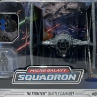 Star Wars Jazwares Micro Galaxy Squadron #0033 TIE Fighter (BATTLE Damaged)