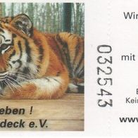 Eintrittskarte 032543 Tiger-Garten Waldeck e. V. vom 23. Juni 2013