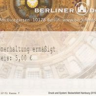Berliner Dom Eintrittskarte 120211 vom 22.06.2015