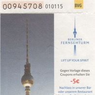 Berlin WelcomeCard 00945708 BVG von 2015