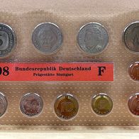 DM - "Kursmünzensatz 1998 F" in Stempelglanz