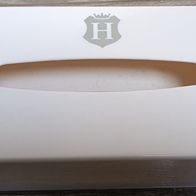 Taschentücherbox Kosmetiktuchspender Hartplastic weiß