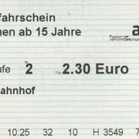 Fahrschein Einzelfahrschein 3549 avg AVV Augsburg am 01.07.2009