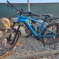 Mountainbike eMTB Cube Stereo Hybrid 120 LSX 750 22" electricblue n chrome