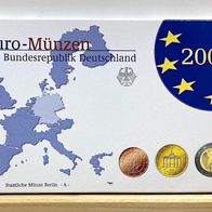 Euro - "Kursmünzensatz 2002 A" Deutschland in PP-Spiegelglanz