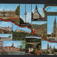 218) BRD - AK nicht gel. - Autobahn Stuttgart - Ulm