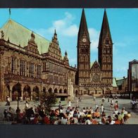 218-3) BRD - AK - Bremen - Rathaus und Dom