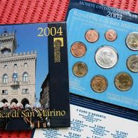 San Marino 2004 Münzsatz mit 5 Euro Silber #