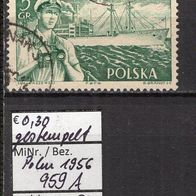 Polen 1956 Polnische Handelsmarine MiNr. 956 A gestempelt