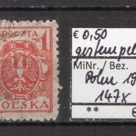 Polen 1920 Freimarken: Adlerzeichnung MiNr. 147 x gestempelt
