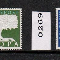Europa-Union / CEPT - Bundesrepublik Mi. Nr. 268 + 269 Europamarken 1957 * * <