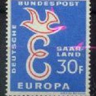 Europa-Union / CEPT - Saarland Mi. Nr. 440 Europamarken 1958 * * <