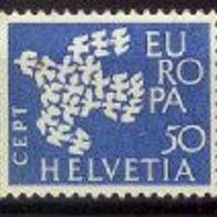 Europa-Union / CEPT - Schweiz Mi. Nr.737 Europamarken 1961 * * <