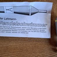 Neu Schwimmer Lehmann Pendelschwimmer Bissanzeiger Pose Exori Grau Länge: 11,5cm