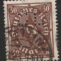 Deutsches Reich Mi. Nr. 231 Gestempelt mit Firmenlochung