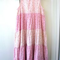 H&M süßes Mädchen Patchwork Kleid floral rosa Rüschen 128/134 super Zustand