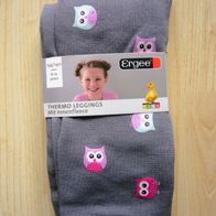 NEU original verpackt Ergee Mädchen Thermo Leggings Eulen 134/140