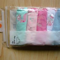 NEU orig verp 6 Teile C&A Mädchen Wäsche Höschen Paket 134/140 Bekleidungspaket