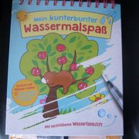 Neu org verp Mein Kunterbunter Wassermalspaß Buch Wassertankstift NP€6,99