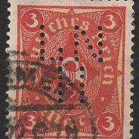 Deutsches Reich Mi. Nr. 192 Gestempelt und Firmenlochung