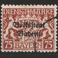 Dienstmarke Bayern Min-Nr. 41 gestempelt