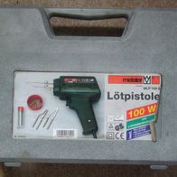 lötpistole im koffer 100W mit ersatzspitzen lötfett lötzinn