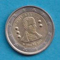 Belgien 2 Euro 2009 Louis Braille