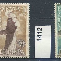 Europa-Union / CEPT - Spanien Mi. Nr. 1411 + 1412 Europamarken 1963 * * <