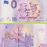 0 Euro Schein Blake et Mortimer UEMB 2018-5 Nr 4888