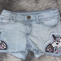 H&M Short mit Einhorn - Gr. 98 - Bund verstellbar
