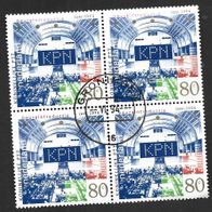 Holland Sondermarken " IPO KPN " Michelnr. 1517 o im 4er Block
