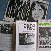 Fanmagazin aus 1971 - Manuela, Melanie, Beatles, Mick Jagger etc.