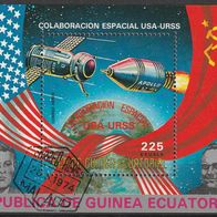 Äquatorial-Guinea Michel Block 172 Gestempelt o - Apollo 44 USA / UdSSR
