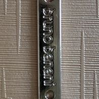 bruno banani Emblem silberfarben aus Metall mit 2 Löchern