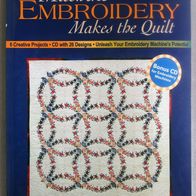 Buch + CD: Machine Embroidery Makes the Quilt (Maschinenstick-Dateien)