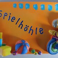 Pimboli Türschild Kunstharz Spielhöhle Sammlung selten *