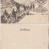 Grenadierregiment König Friedrich Wilhelm 1 Pommersche 1901 Vereinskarte