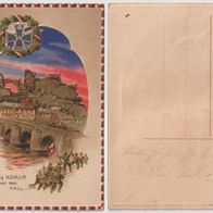 Namur Festung Halt gegen das Licht Karte 1916 Top