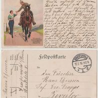 Feldpost Wurzen 1916 Krietsch -Keks Reklame geschrieb. von Hanna Thiessen Greifswald