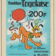 Disney Togo 1980 50 Jahre Pluto MiNr 1496 postfrisch