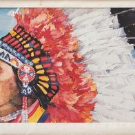 1990 USA Schmuckfolder Indian Headdresses Kleinbogen mit 10 Marken