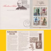 FDC Ersttagsbrief Großbritannien 1979 Sir Rowland Hill