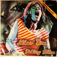 Rolling Stones - Miss you / Faraway eyes 1978 diff picture sleeve 45 single 7" Ungarn