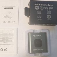 GANA HDMI Bi-Directional Switch / Splitter - Top Zustand in OVP