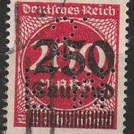 Deutsches Reich Mi. Nr. 292 Gestempelt u. Firmenlochung