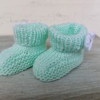 Baby Schuhe 0 - 3 Monate gestrickt Neu