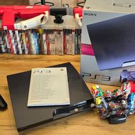 Konsole PlayStation 3 / PS3 MegaSet in OVP + über 60 Spiele und Zubehör