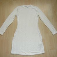 NEU Mädchen Herbst Kleid Rippenoptik weiß wollweiß 134 140 146