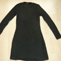 NEU Mädchen Herbst Kleid Rippenoptik schwarz Gothic 134 140 146